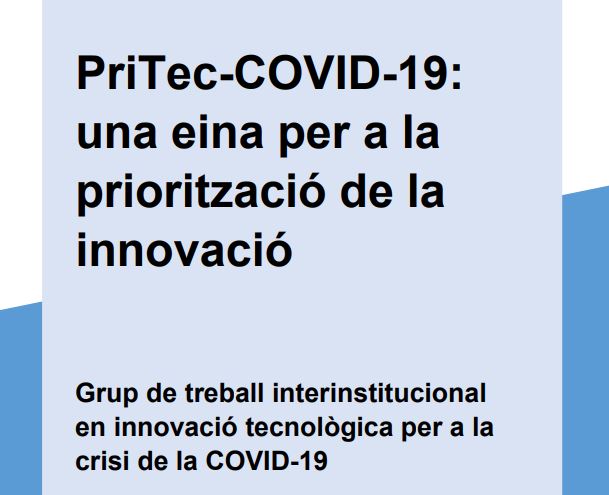 PriTec-COVID-19: una eina per a la priorització de la innovació.